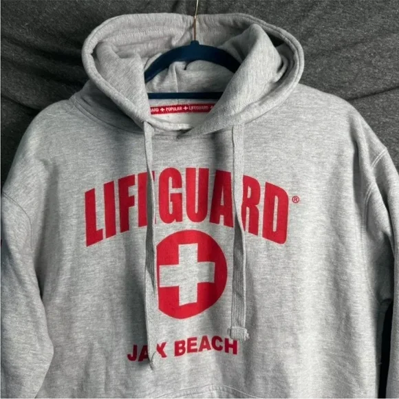 Officially Licensed LIFEGUARD brand hoodie unisex XL Grey - Picture 3 of 11